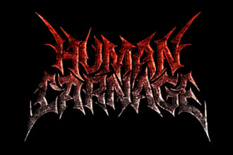do metal, brutal, death metal logo for your band, brand