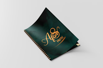 design modern restaurant or bar menu and digital menu