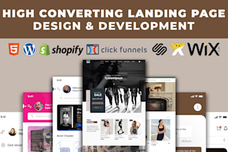 design a modern and professional landing page