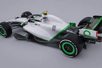 model 3d f1, f2 car for simracing game, ue5 racing game asset, car livery design