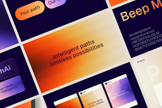 design modern logo, complete branding package and brand book