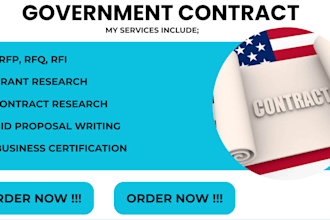 find rfp, rfq, write bid proposal, winning government contract, respond to rfp