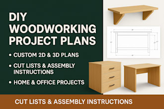 make plans for DIY woodworking projects for homes and offices