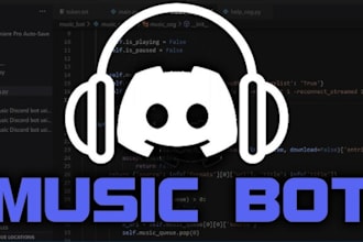 make discord music bot, streamer bot, custom chatbot