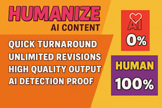 humanise ai content, rewrite ai content, convert ai content, and edit ai content