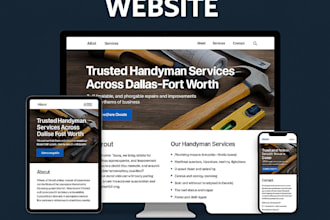 create a modern handyman website for your local service business