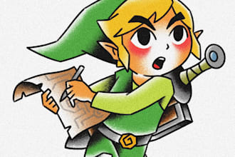 create a custom video game tattoo for you