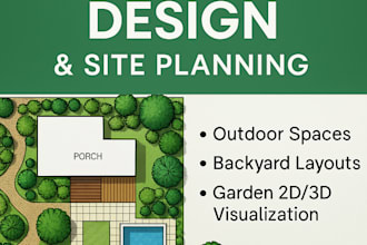 do landscape design backyard layout site planning garden 2d 3d visualization