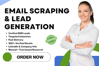 do verified email scraping and do b2b lead generation for your business
