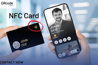 create nfc business card app for android and ios devices and application