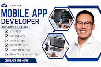 build automotive app, logistic app, VPN app, fleet management app