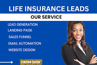 life insurance leads health care leads life insurance website landing page