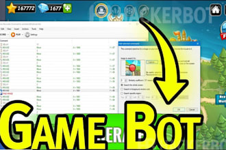 build automated discord game bot, cheated bot, mmorpg bot, farm bot,autoplay bot