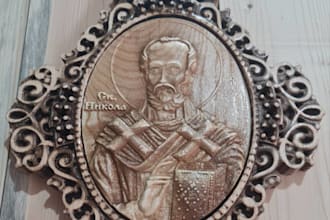 make a handmade wood carving of st nicholas according to your wishes