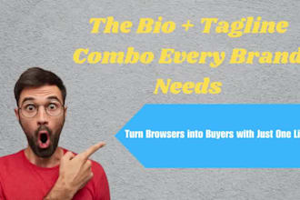 craft scroll stopping slogans and tagline bios for your store