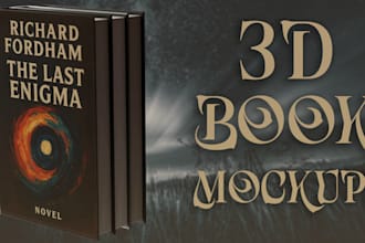 create 3d book mockups