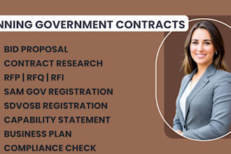 win rfp, rfq, rfi, bid proposals and secure government contracts for you