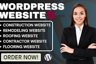 create construction wordpress website design remodeling contractor website