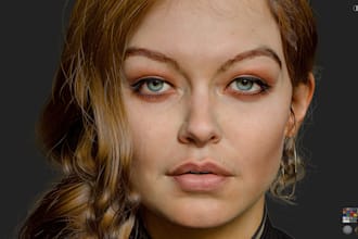 do 3d realistic character models with rigging textures and clean topology