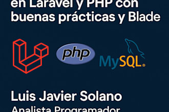 desarrollaré tu web en laravel, PHP y react