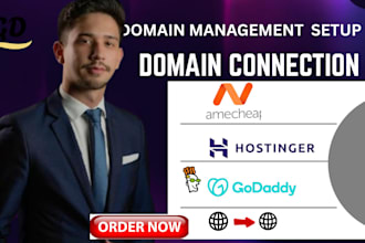 connect godaddy domain, transfer domain, redirect domain, fix dns to godaddy