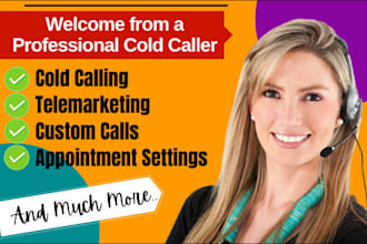set appointments with telemarketing, cold calling, and outbound calls