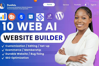 10 web wordpress website, 10web ecommerce, 10web landing page redesign 10web