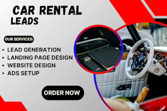 car rental lead car detailing auto dealership chaffeur rental booking website