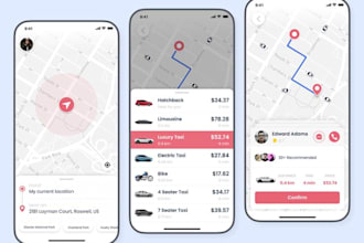 develop bus tracker app, train booking app, school bus app