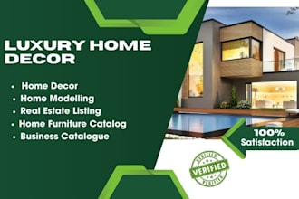 design luxury home decor real estate business sale product catalog catalogue
