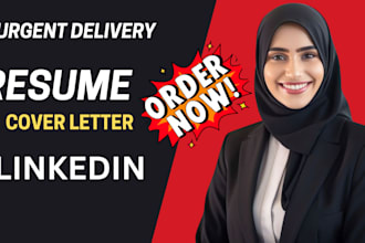 write standout resume, cover letter and optimize your linkedin profile
