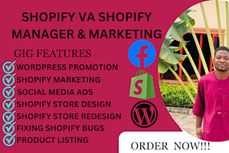 be shopify virtual assistant shopify marketing shopify manager shopify sales