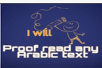 proofread any 1000 arabic words