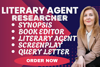 find literary agent for fiction nonfiction  synopsis query letter book proposal