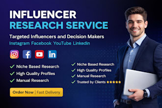 find b2b leads via linkedin influencer research and targeted outreach