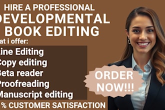 do developmental editing line copy editing book proofreading beta reader