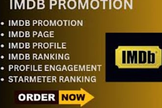 do organic imdb promotion for your imdb profile and increase your startmeter