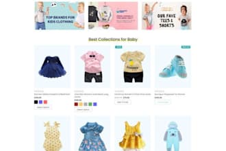 build clothing shopify store kid clothing store baby clothing dropshipping store