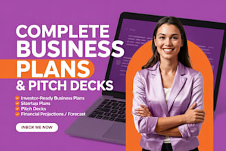 business plan, marketing financial model, grant research, investor ready plan