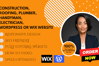 create contractor, construction, roofing, hvac, remodeling, plumbing website