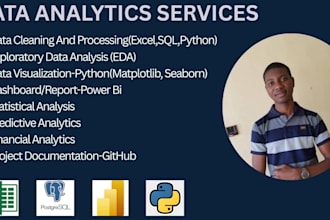 do data analytics using excel with sql power bi and python