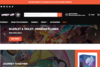 design pokemon shopify store tcg pokemon store black magic website