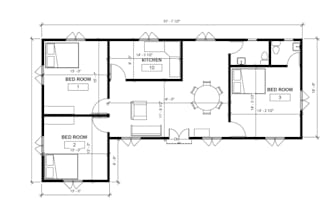 draw 2d and 3d floor plan with autocad, revit and sketchup