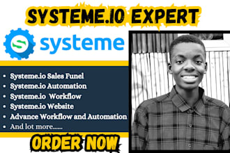 build converting sales funnel on systeme io automation systeme io landing page