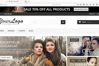 create a prestashop website, ecommerce website online store