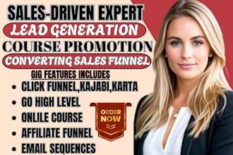 setup clickfunnel kajabi thinkific karta go high level sales funnel