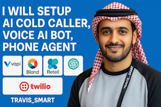 setup ai cold caller ai phone agent voice ai bot using vapi bland ai retell