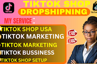 set up USA tiktok shop and tiktok account, acting as your authorized business