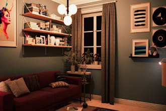 craft 3d music room design, art studio,3d steam room rendering,sketchup home gym