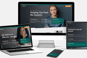 build medical website, mental health wellness counselling therapy website design